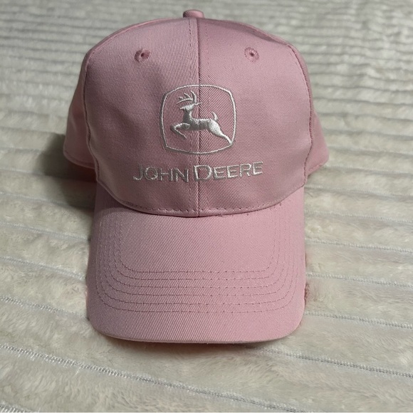 John Deere Accessories - Pink John Deere Adjustable Baseball Cap